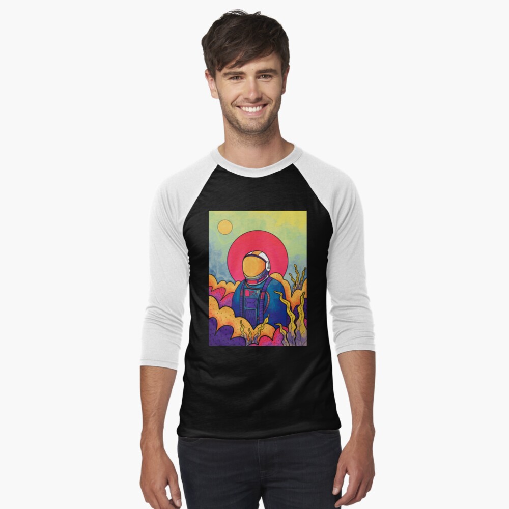 Item preview, T-shirt baseball manches ¾ designed and sold by steveswade.