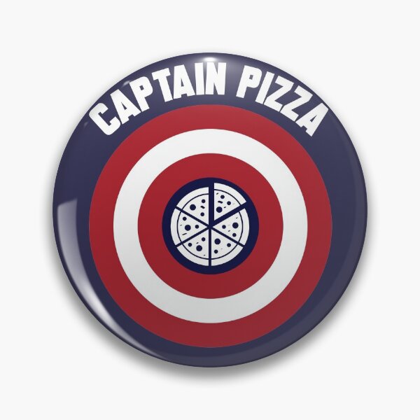 Item preview, Captain Pizza logo + white text designed and sold by Dkrode.