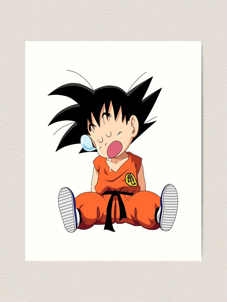 Son Goku Child Art Board Print by matthieu jouannet