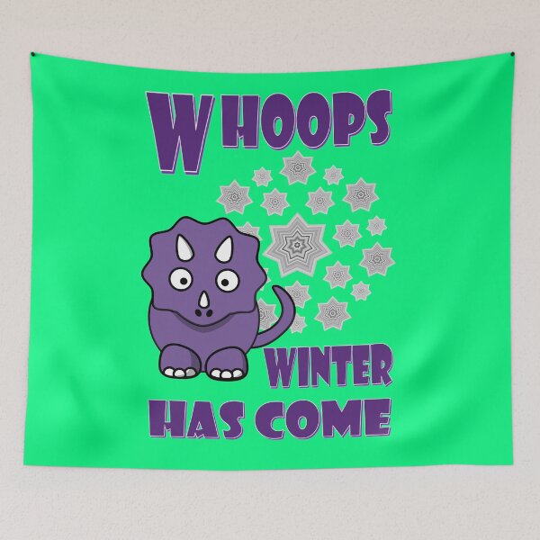 Item preview, Winter has come, a funny dino designed and sold by helenkaiy.