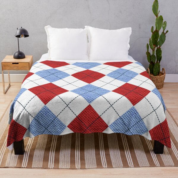 Item preview, Argyle en rojo, blanco y azul designed and sold by AlteredAtelier.