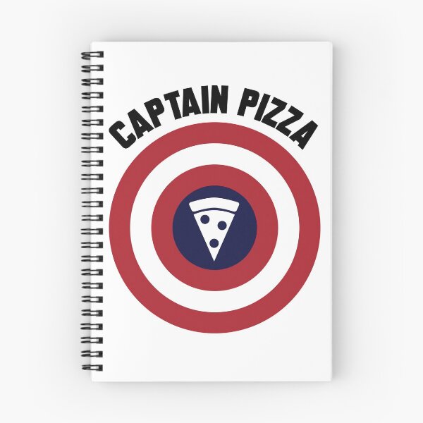 Item preview, Captain Pizza logo slice + text designed and sold by Dkrode.