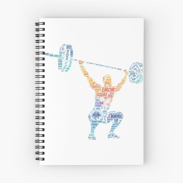 Item preview, The Snatch - CrossFit Word Cloud Design - Rainbow Text designed and sold by RXThread.