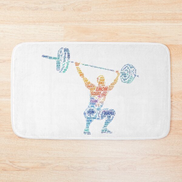 Item preview, The Snatch - CrossFit Word Cloud Design - Rainbow Text designed and sold by RXThread.