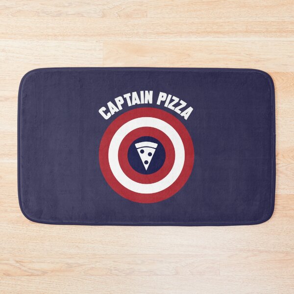Item preview, Captain Pizza logo slice + white text designed and sold by Dkrode.
