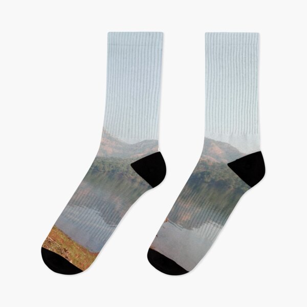 Item preview, Mountain Landscape With Lake designed and sold by PriyanDecor.