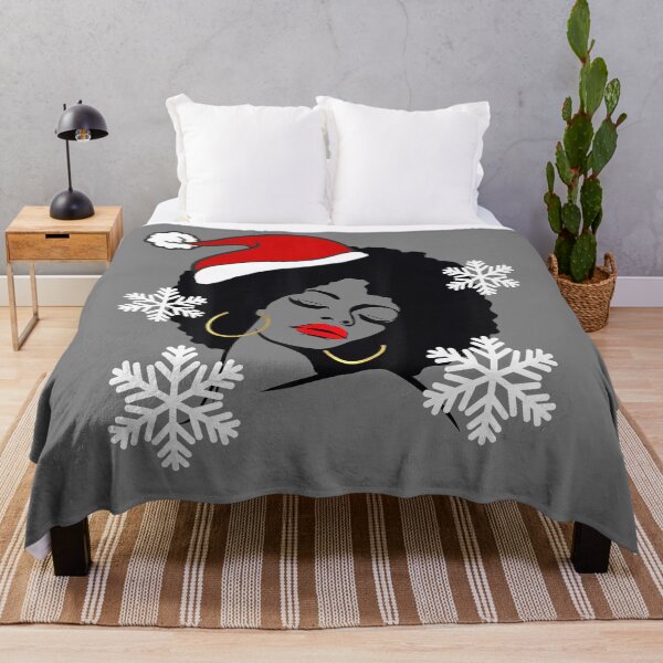 Item preview, Pendiente de aro Afro Girl Navidad designed and sold by CoffeeandHope.