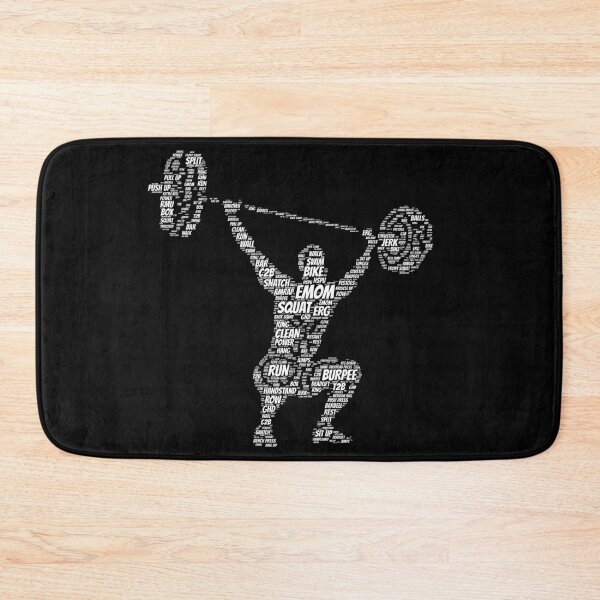 Item preview, The Snatch - CrossFit Word Cloud Design - White Text designed and sold by RXThread.
