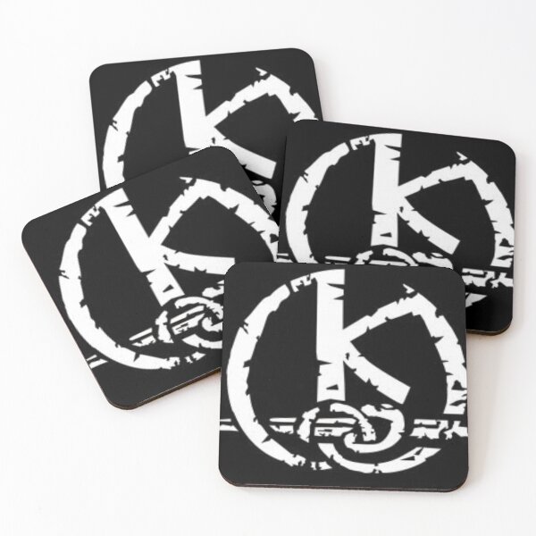 Item preview, White Kaamelott logo on a black background designed and sold by PercevalShop.