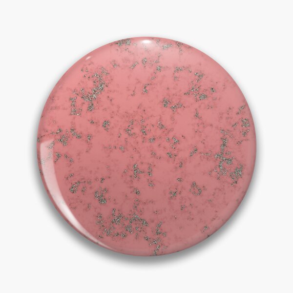 Item preview, Silver Glitter on Apricot Pink Marble designed and sold by BloomCatB.