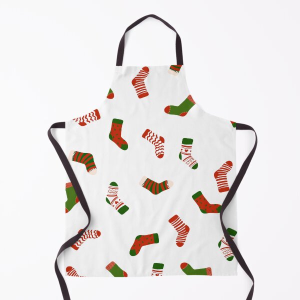 Item preview, Christmas sock illustration, cute holiday pattern designed and sold by Ana Moguš.