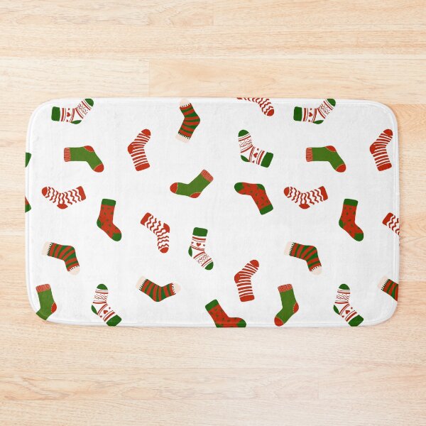 Item preview, Christmas sock illustration, cute holiday pattern  designed and sold by Ana Moguš.