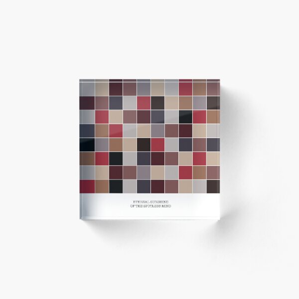 Palette • Eternal Sunshine of the Spotless Mind Acrylic Block
