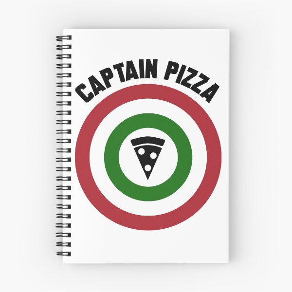 Item preview, Captain Pizza (Italian flag) logo slice + text designed and sold by Dkrode.