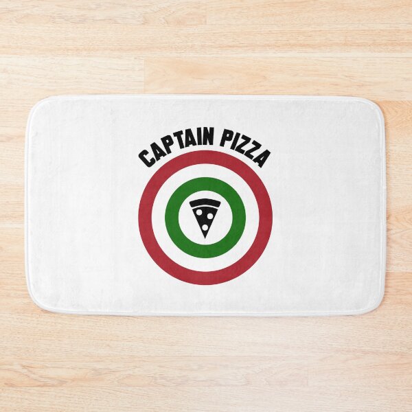 Item preview, Captain Pizza (Italian flag) logo slice + text designed and sold by Dkrode.