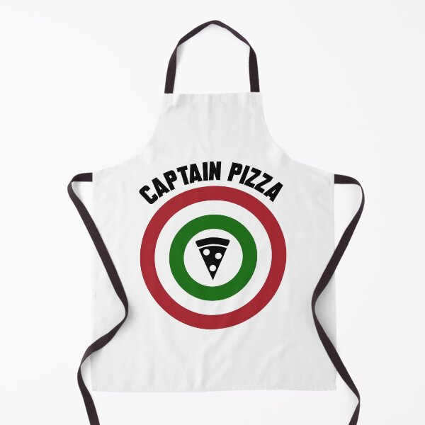 Item preview, Captain Pizza (Italian flag) logo slice + text designed and sold by Dkrode.