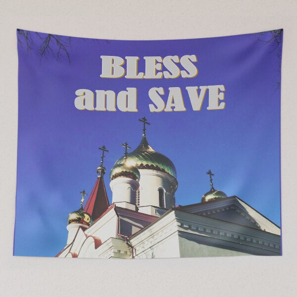 Item preview, Orthodox church with shining domes, bless and save designed and sold by helenkaiy.
