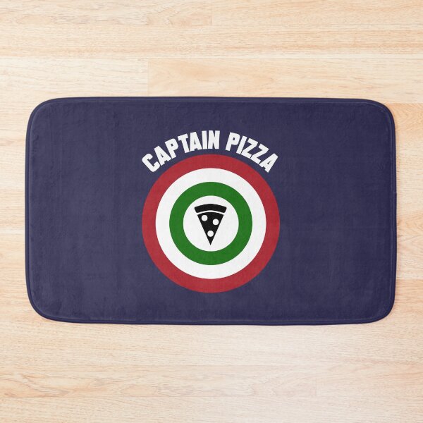 Item preview, Captain Pizza (Italian flag) logo slice + white text designed and sold by Dkrode.