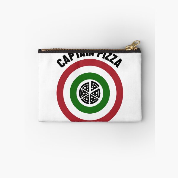 Item preview, Captain Pizza (Italian flag) logo + text designed and sold by Dkrode.