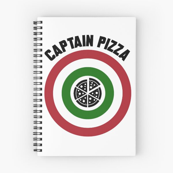 Item preview, Captain Pizza (Italian flag) logo + text designed and sold by Dkrode.