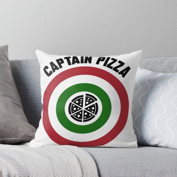 Item preview, Captain Pizza (Italian flag) logo + text designed and sold by Dkrode.