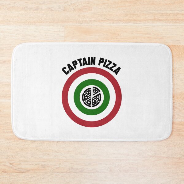 Item preview, Captain Pizza (Italian flag) logo + text designed and sold by Dkrode.