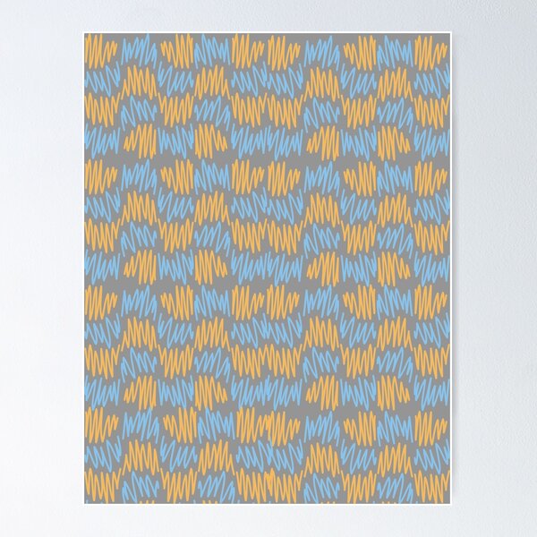 Item preview, Tangerine  Zigzag Scribbles designed and sold by lotusbud.
