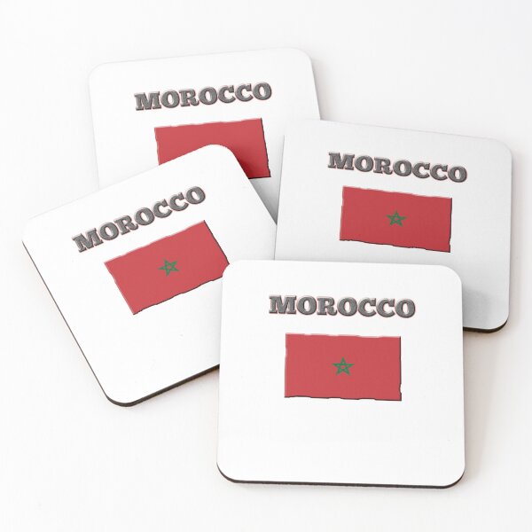 Item preview, Morocco Flag designed and sold by FunnyOfferings.