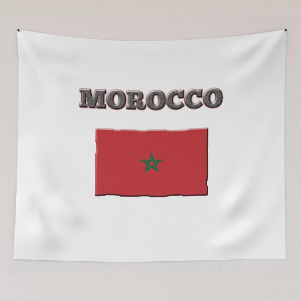 Item preview, Morocco Flag designed and sold by FunnyOfferings.