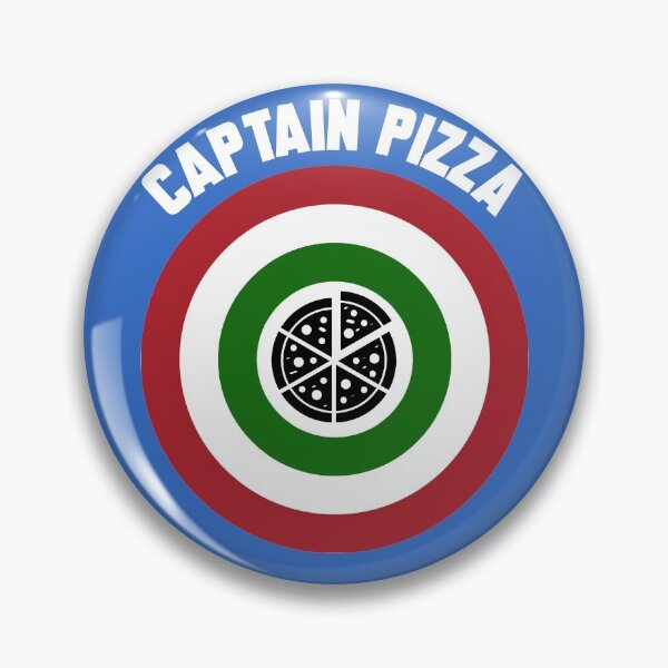 Item preview, Captain Pizza (Italian flag) logo + white text designed and sold by Dkrode.