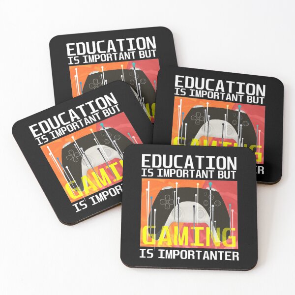 Item preview, Education is important but gaming is importanter designed and sold by aktiveaddict.