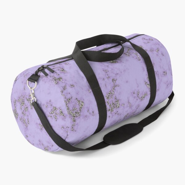 Item preview, Silver Glitter on Pastel Violet Marble designed and sold by BloomCatB.