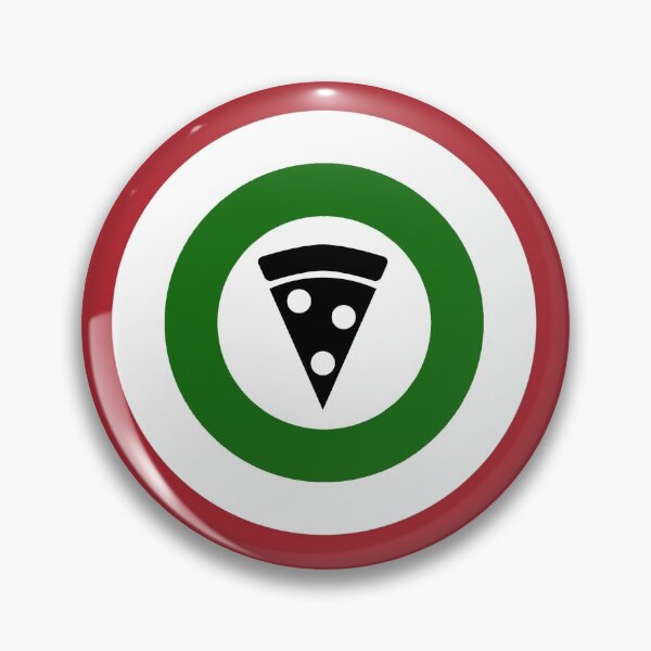 Item preview, Captain Pizza (Italian flag) logo designed and sold by Dkrode.