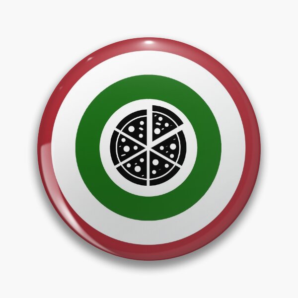 Item preview, Captain Pizza (Italian flag) logo designed and sold by Dkrode.