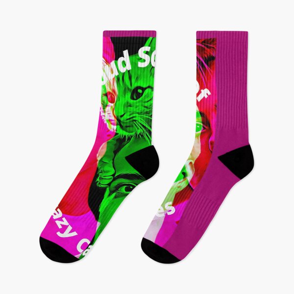 Item preview, Proud Society of Crazy Cat Ladies (neon green) designed and sold by HamiltonmagicTs.