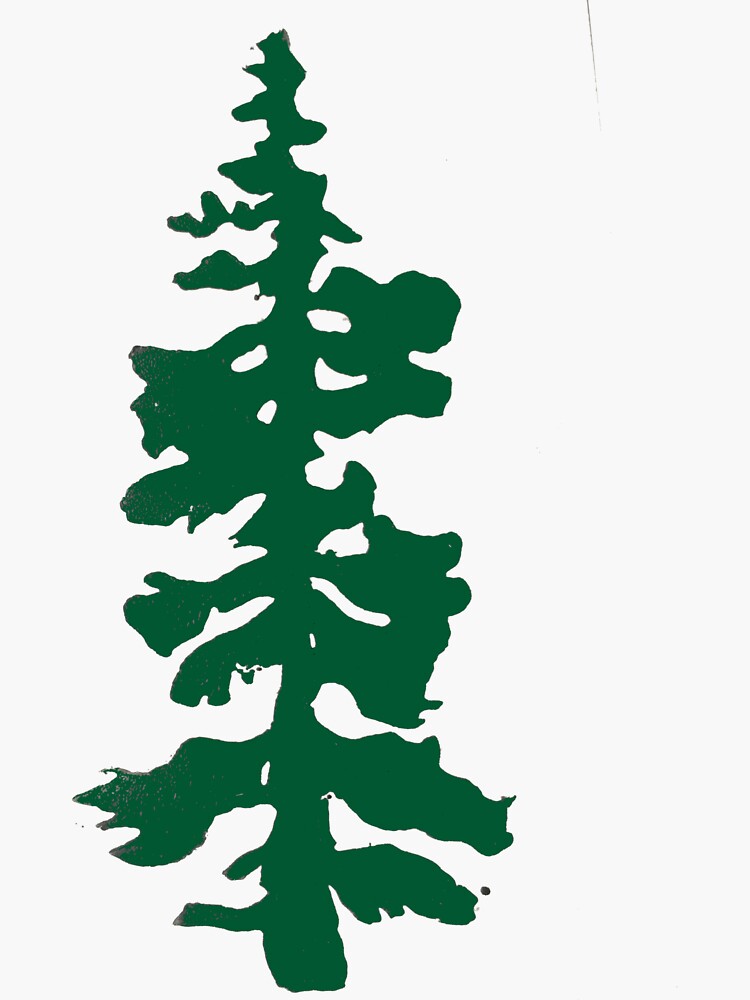 "oregon tree" Sticker for Sale by rainyydaisy Redbubble