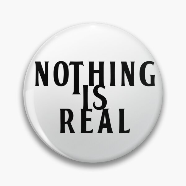 Item preview, Nothing Is Real Logo Blanco designed and sold by Nothing-Is-Real.