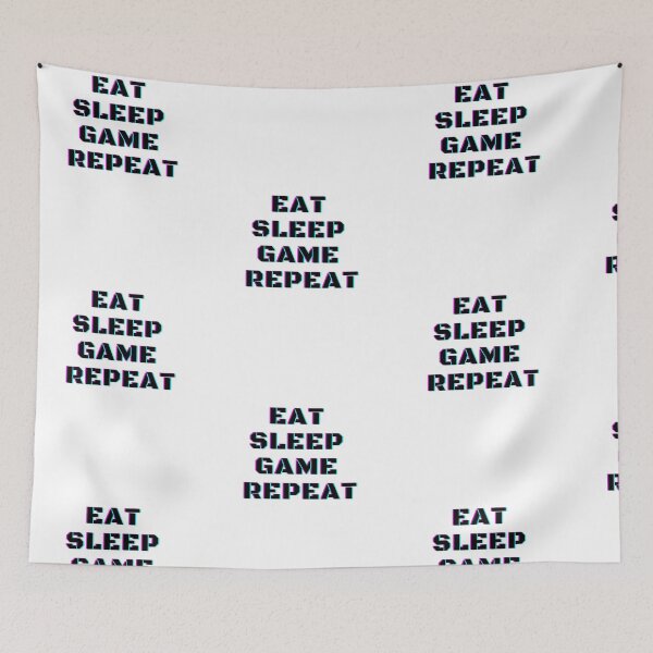 Item preview, Eat Sleep Game Repeat Funny Gaming Videogames designed and sold by Trankix.