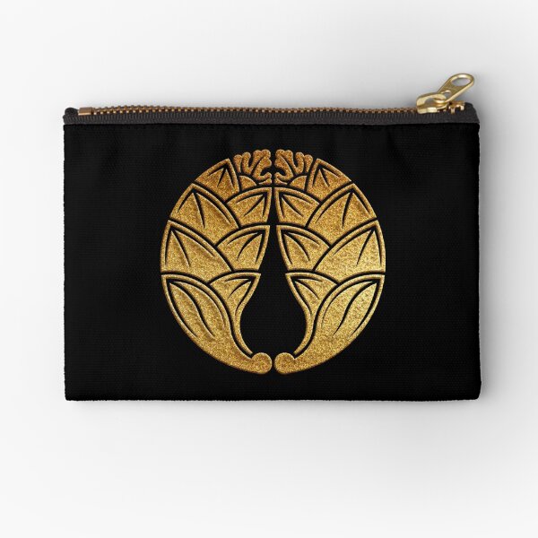 Daki Myoga Kamon in Gold Seal Zipper Pouch