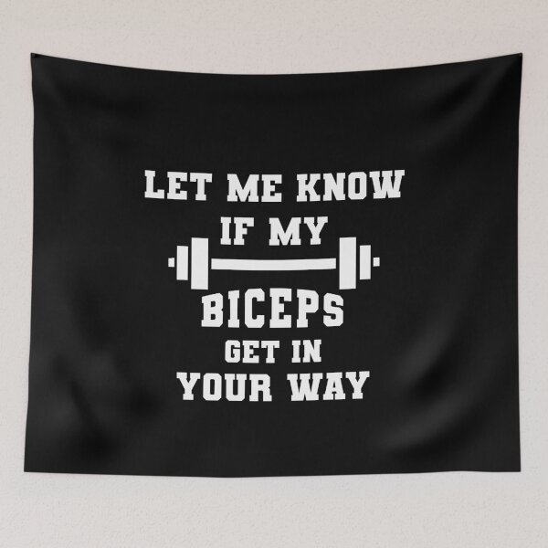 Item preview, Let Me Know If My Biceps Get In Your Way - CrossFit Workout Gym Design designed and sold by RXThread.