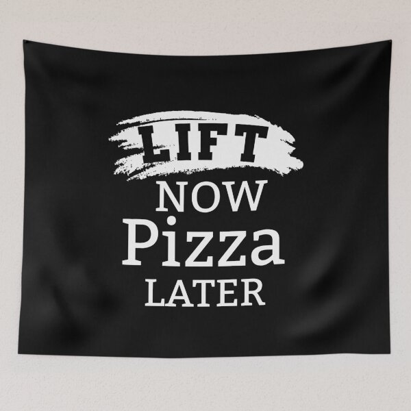 Item preview, Lift Now Pizza Later - CrossFit Workout Gym Design designed and sold by RXThread.