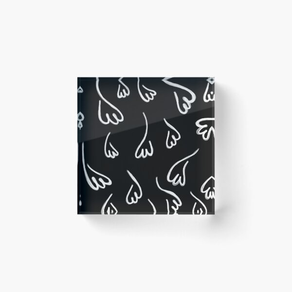 Item preview, Simple flower petals pattern white and black designed and sold by mooniya-stories.