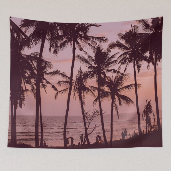 Item preview, Palm Tree Ocean Beach Silhouette Sunset designed and sold by Felicity-K.