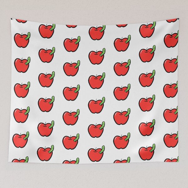 Item preview, Apple with Wormy friend designed and sold by Gen3vi.