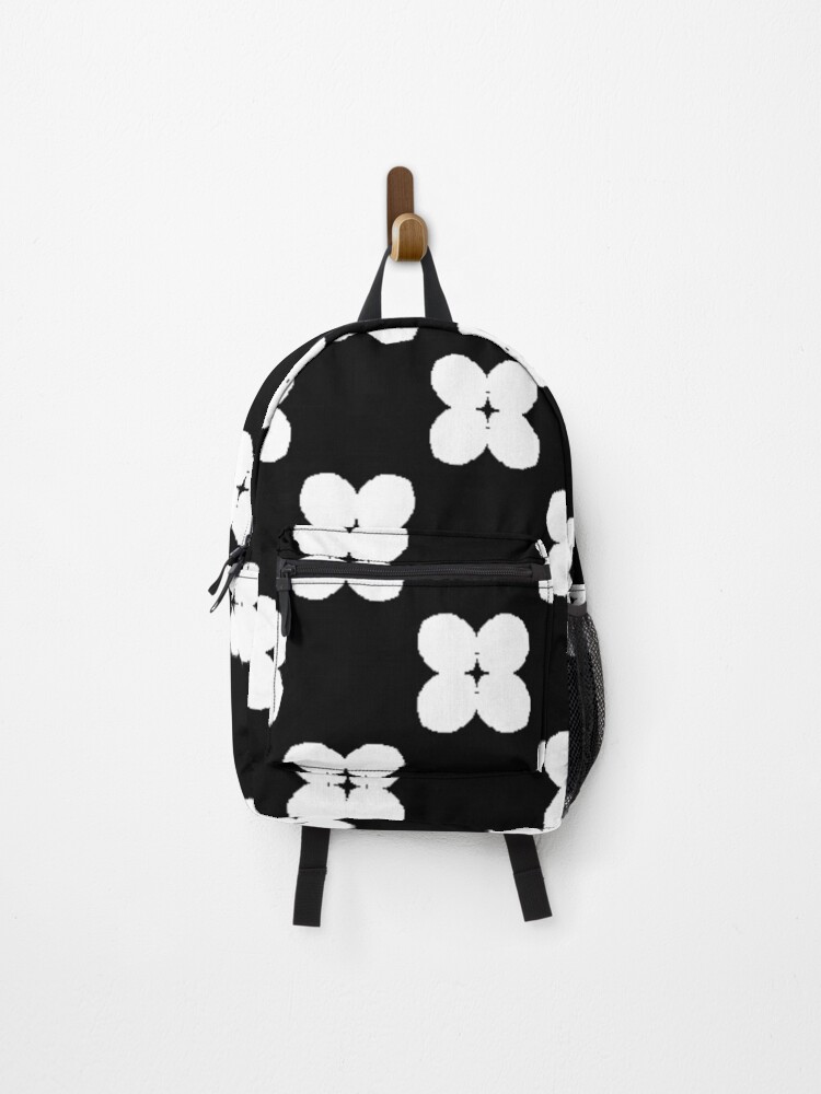 Thumbnail 1 of 3, Backpack, White Daisy Flower Pattern designed and sold by PrimeScripts.