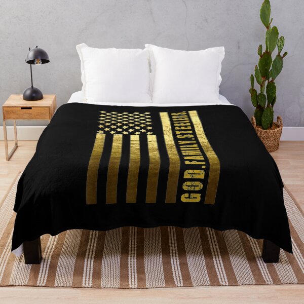 Item preview, God Family Steelers Pro Us Flag Shirt Father's Day Dad Gifts designed and sold by YoungSweeney.