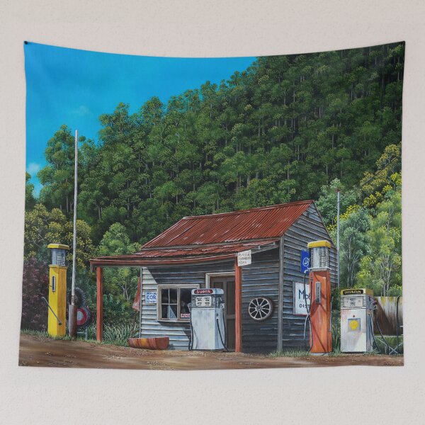 Item preview, Woods Point historic service station, Victoria, Australia designed and sold by Debra Dickson.