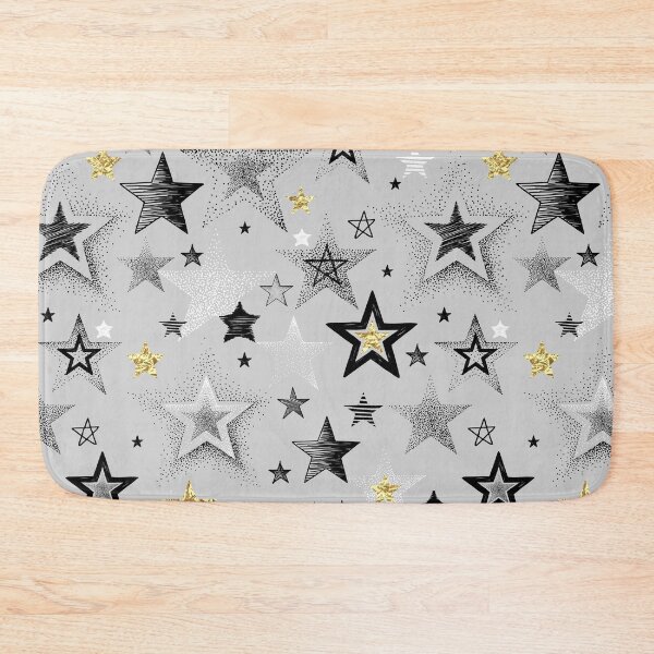 Item preview, Lovely Beautiful Glitter Colored Pattern, Golden Foil Star designed and sold by Mrunner.