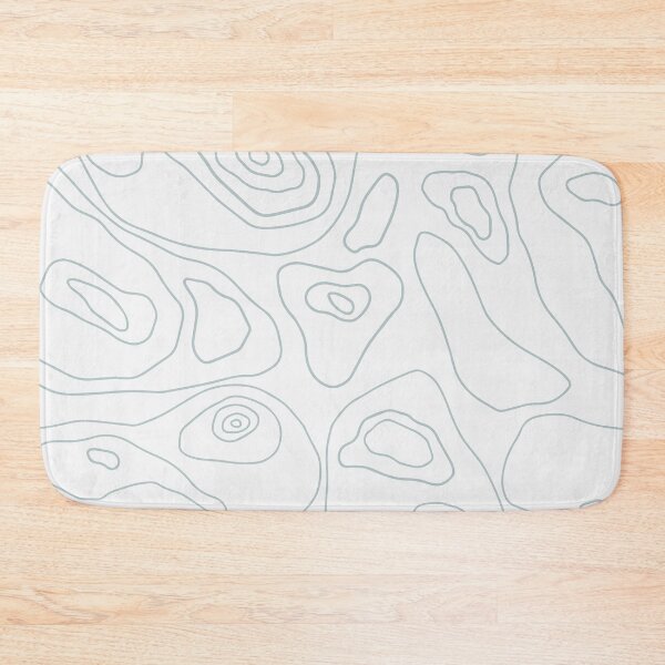 Item preview, White & Blue Topography Pattern designed and sold by StylishTayla.