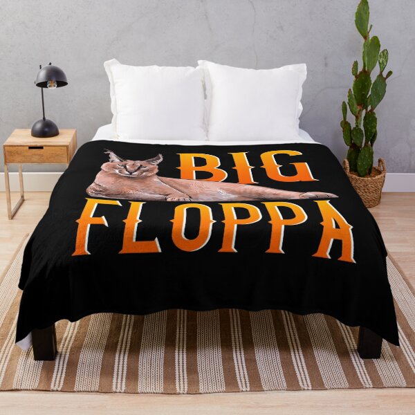 Big Floppa Throw Blanket